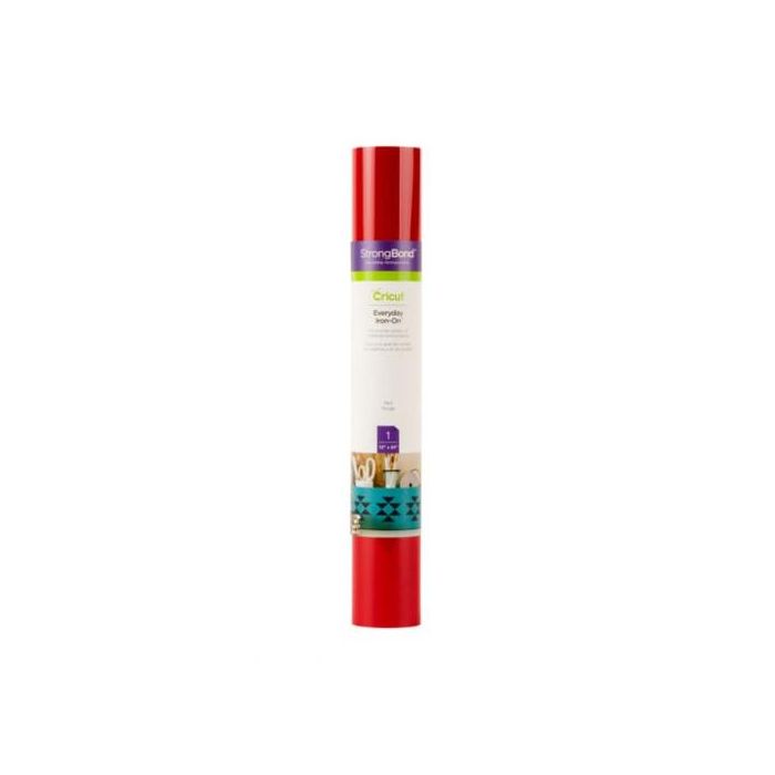 Cricut 2007698 Rollo de vinilo de termotransferencia liso Rojo 305 mm x 610 mm 2 Cricut 2007698 Rollo de vinilo de termotransferencia liso Rojo 305 mm x 610 mm 2