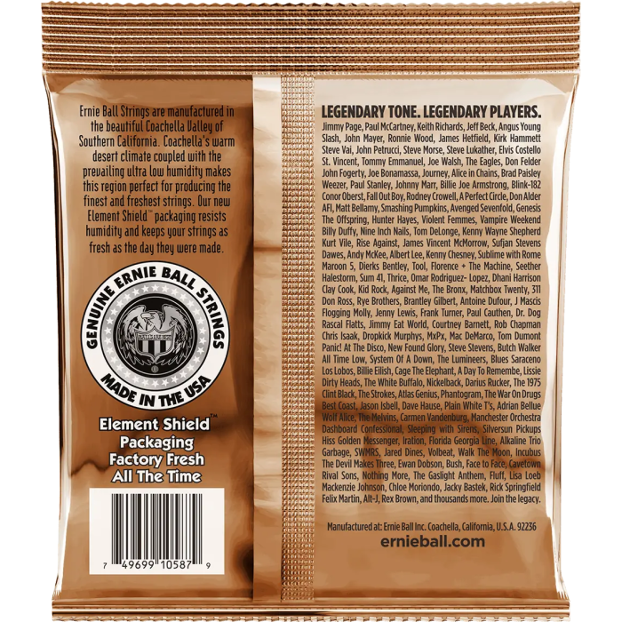 Ernieball Juego Acústica Earthwood 92/8 Phosphor Bronze Light 11,5-54 1