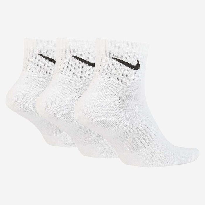 Calcetines Deportivos Nike EVERYDAY CUSHIONED SX7667 100 B Blanco 2