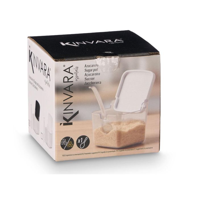 Azucarero Cuchara Surt Blanco Negro Kinvara 9x8x9cm (24 Unidades) 1 Azucarero Cuchara Surt Blanco Negro Kinvara 9x8x9cm (24 Unidades) 1