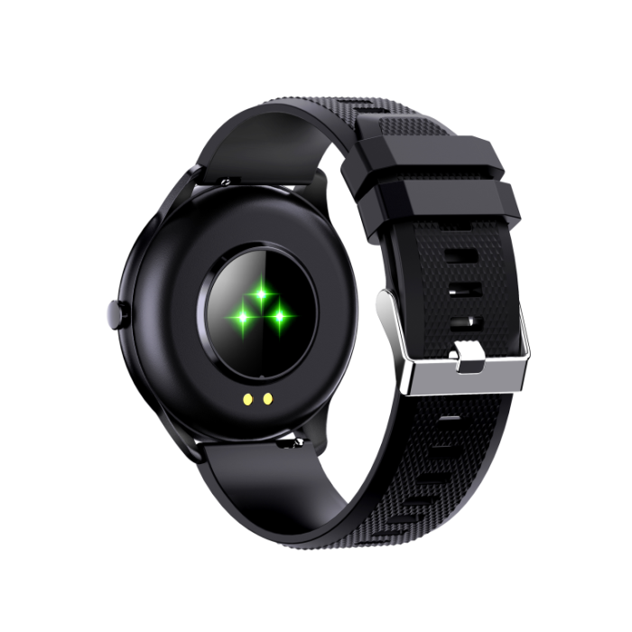 Leotec digital lifestyle Smartwatch Wave Negro Reloj Inteligente Multisport 1.28" Pantalla Full Touch, Pulsómetro, Oxímetro, Monitor de Sueño IP68 Android iOS