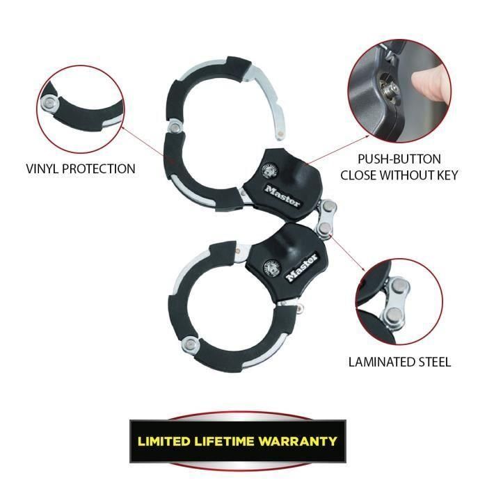 Esposas antirrobo MASTER LOCK - 1 enlace 4 Esposas antirrobo MASTER LOCK - 1 enlace 4