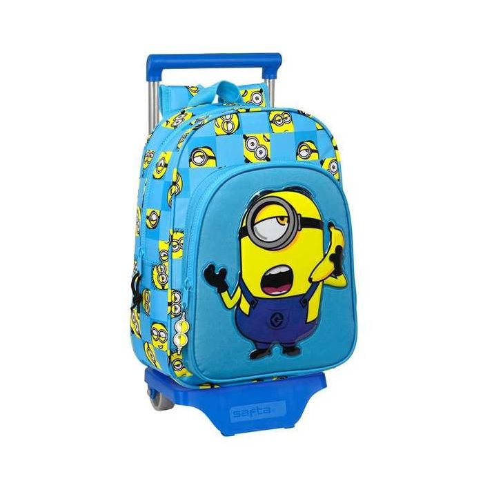 Mochila Escolar con Ruedas Minions Minionstatic Azul (26 x 34 x 11 cm) 4