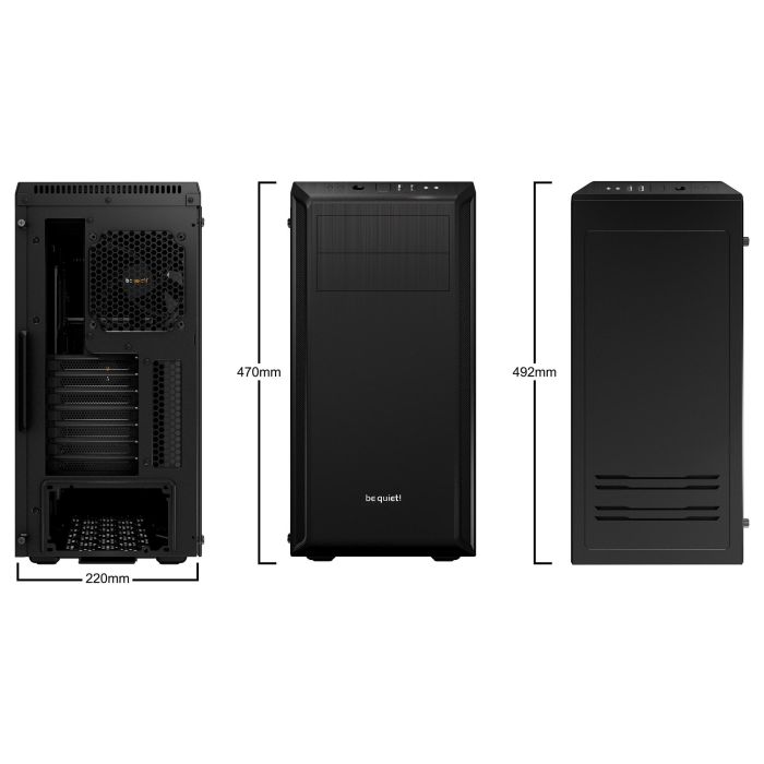 be quiet! PURE BASE 600 Window Midi Tower Negra con Ventana para PC ATX, Micro ATX, Mini-ITX, ideal para Gaming be quiet! PURE BASE 600 Window Midi Tower Negra con Ventana para PC ATX, Micro ATX, Mini-ITX, ideal para Gaming