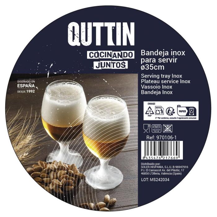 Quttin Bandeja para Servir Ø35 cm (12 Unidades)