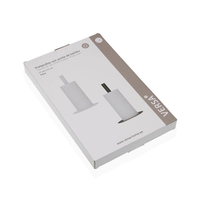 Portarrollo de Papel de Cocina Versa Negro Acero Inoxidable Acero Hierro Madera de caucho 17 x 31 x 17 cm 1 Portarrollo de Papel de Cocina Versa Negro Acero Inoxidable Acero Hierro Madera de caucho 17 x 31 x 17 cm 1