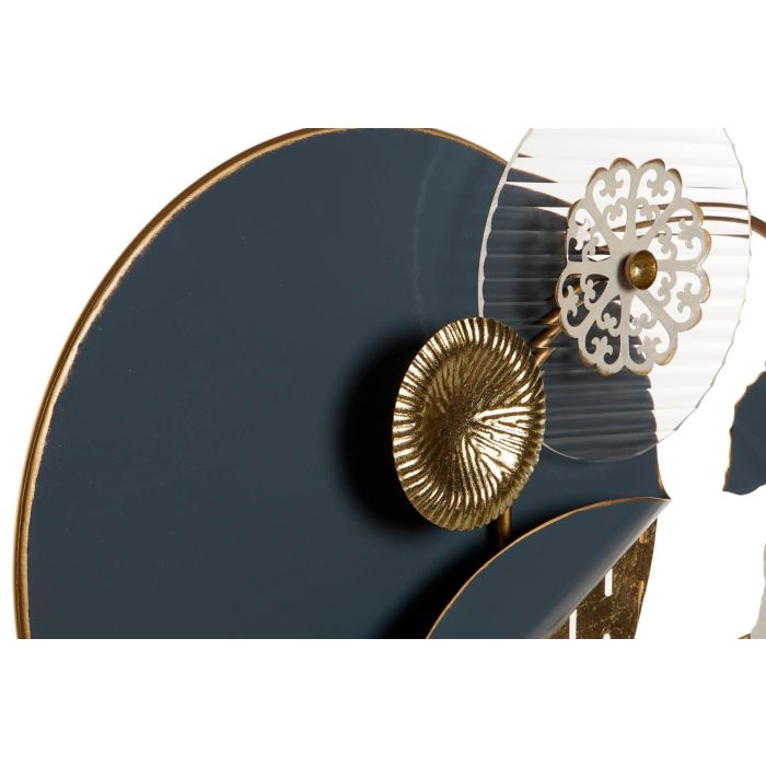 DKD Home Decor Pieza Decorativa Abstracta Moderna de Metal en tonos Dorado, Azul y Blanco. Medidas: 9 cm largo x 60 cm alto x 58 cm ancho 1 DKD Home Decor Pieza Decorativa Abstracta Moderna de Metal en tonos Dorado, Azul y Blanco. Medidas: 9 cm largo x 60 cm alto x 58 cm ancho 1