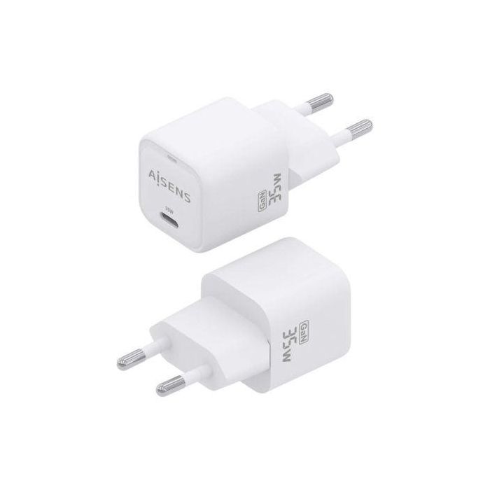 AISENS - CARGADOR GaN 35W, 1xUSB-C PD3.0 QC4.0, BLANCO 2