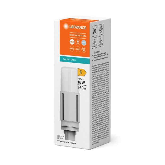 [LVE-4058075821873] Lámpara LED Ledvance/DULUX G24d 7,5W 950Lm 4000K 300º IP20 1