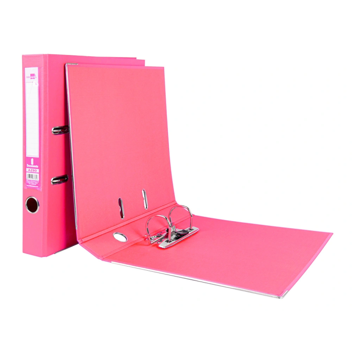 Liderpapel Archivador de Palanca A4 Documenta Forrado PVC Rado Lomo 52 mm Rosa con Compresor Metálico 7