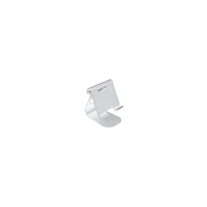Terratec 219728 Soporte iTab M para Tablets y Móviles, de Aluminio, Color Plata, Soporte Pasivo para Interior