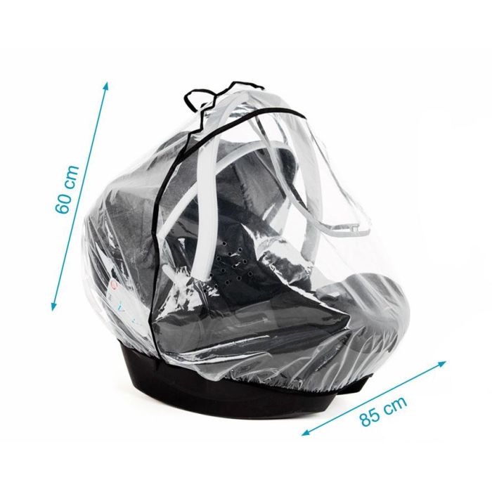 KioKids Protector de Lluvia y Viento Universal para Transportín de Bebé con Ventanas y Ventilación +0 meses Transparente 2 KioKids Protector de Lluvia y Viento Universal para Transportín de Bebé con Ventanas y Ventilación +0 meses Transparente 2