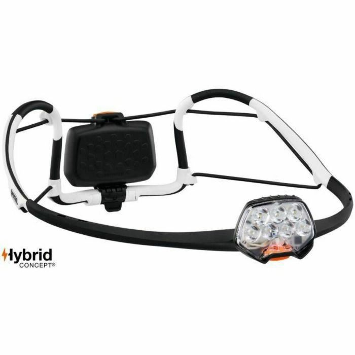 Petzl Linterna Frontal IKO, 350 Lúmenes, Ultraligera 90g con Diadema AIRFIT, Haz Múltiple adaptable para Trail Running y Escalada
