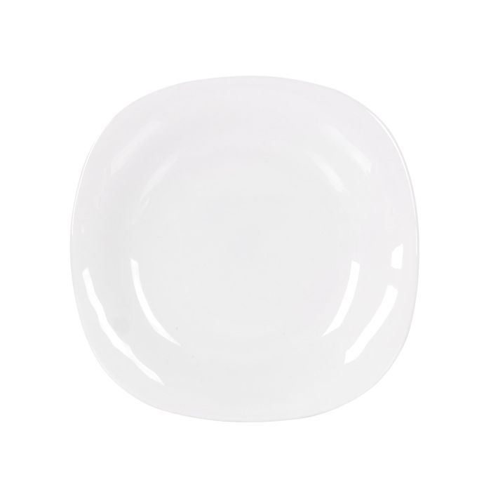 La Mediterranea Vajilla 12 Piezas Cuadrada Opal Colección Palaos Platos 28 cm 23 cm 21.5 cm (2 Unidades)