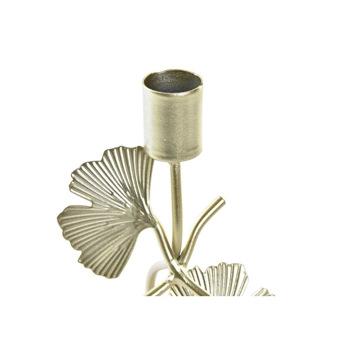 DKD Home Decor Candelabro Ginko Oriental Champan Metal 8 x 15 x 9 cm (4 Unidades) 2 DKD Home Decor Candelabro Ginko Oriental Champan Metal 8 x 15 x 9 cm (4 Unidades) 2