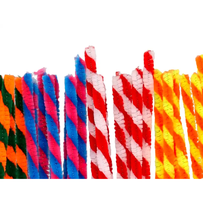 Liderpapel Limpiapipas de Chenilla 30 cm, Dos Colores Mate Surtidos, Bolsa de 30 Unidades 4