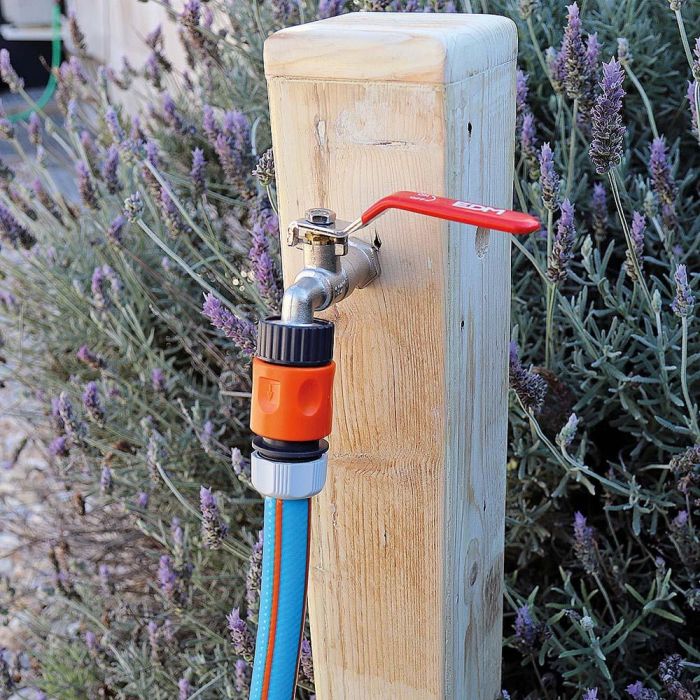 Edm Conector rápido 1/2" - 5/8" Polipropileno Gris/Naranja Ø 12-15 mm 1