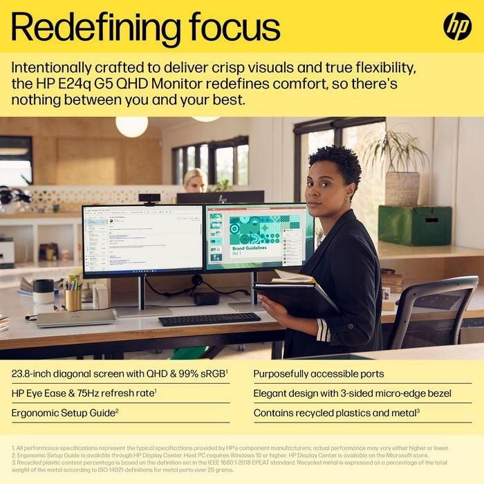 HP E24q G5 QHD Monitor 21 HP E24q G5 QHD Monitor 21
