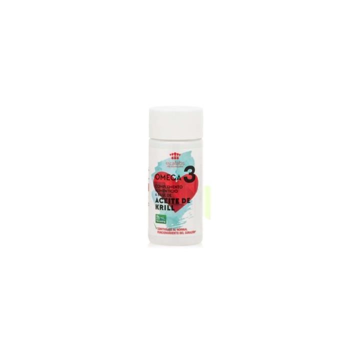 EIRALABS Omega 3 Aceite de Krill Superba™ 60 Perlas - Colesterol, Función Cerebral y Vista Saludables