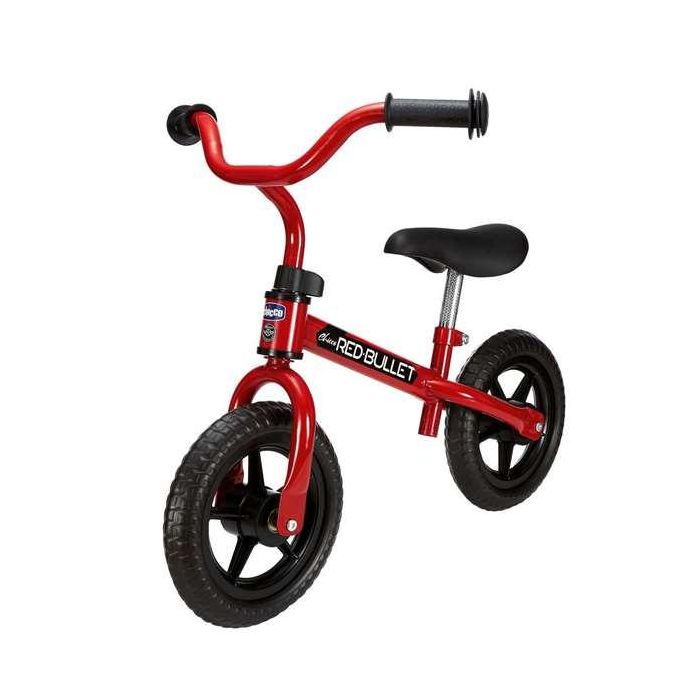 Chicco Bicicleta sin pedales Bullet roja 10 pulgadas perfecta para adquirir el equilibrio