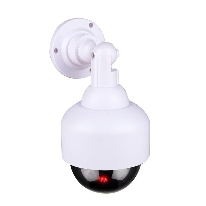 Grundig Cámara de Seguridad Simulada Tipo Domo Blanca, Rotación 180°, 1 LED, Incluye Kit Instalación, Ø12x24cm Grundig Cámara de Seguridad Simulada Tipo Domo Blanca, Rotación 180°, 1 LED, Incluye Kit Instalación, Ø12x24cm