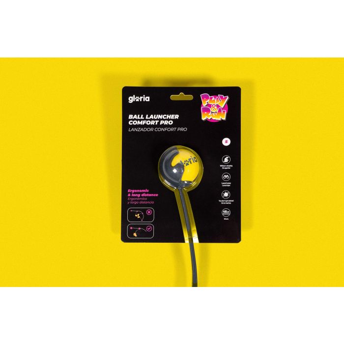 Gloria Play And Run Lanzador de Pelotas Confort Pro S para Perros Activos Gris-Amarillo 46 cm - Herramienta de Ejercicio Interactivo 1 Gloria Play And Run Lanzador de Pelotas Confort Pro S para Perros Activos Gris-Amarillo 46 cm - Herramienta de Ejercicio Interactivo 1
