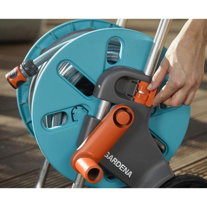 Enrollador de manguera GARDENA - aquaroll S - Equipado con manguera de 20 m - 18502-50 2 Enrollador de manguera GARDENA - aquaroll S - Equipado con manguera de 20 m - 18502-50 2