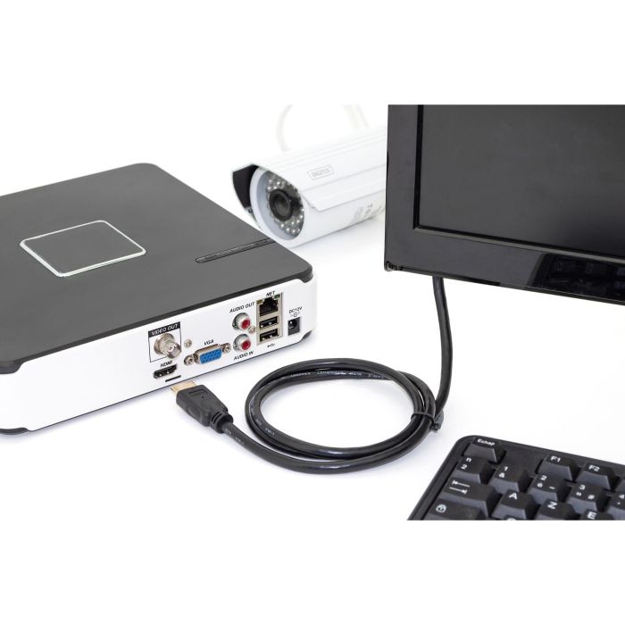 DIGITUS HDMI-Kabel A->A Ethernet St/St 5.0m schwarz 4K 1
