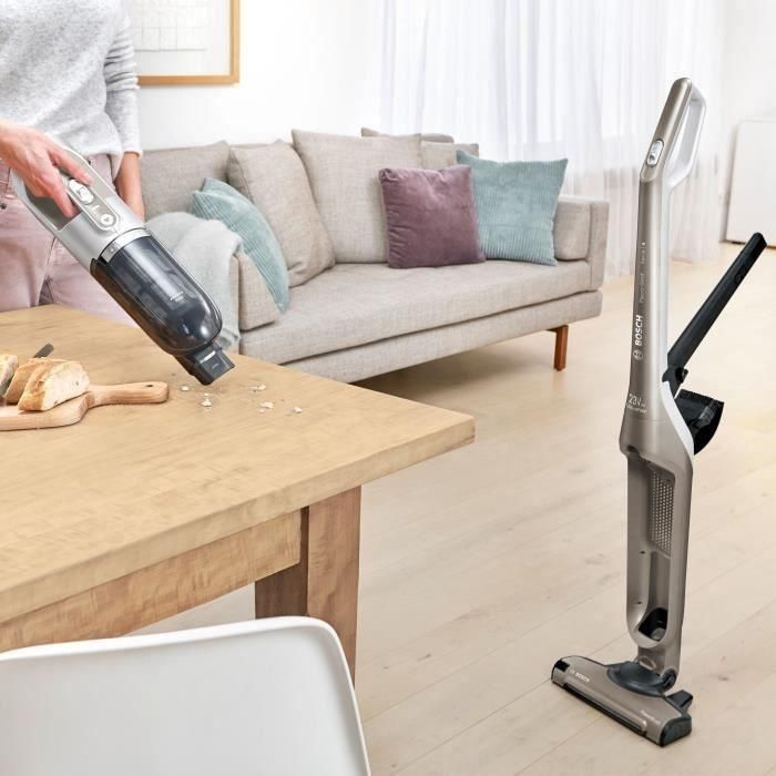 Aspirador multifunción BOSCH BBH3ALL23 inalámbrico 2 en 1 y Flexxo - 2 velocidades - 23V - 50 minutos de autonomía - Champán metalizado 1 Aspirador multifunción BOSCH BBH3ALL23 inalámbrico 2 en 1 y Flexxo - 2 velocidades - 23V - 50 minutos de autonomía - Champán metalizado 1