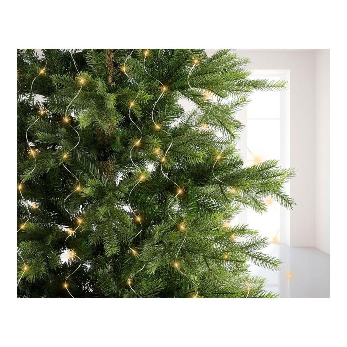 Lumineo Guirnalda Micro LED Fija 640 LEDs, Luz Cálida, Exterior IP44, para Árbol, 32 Tiras de 1,9m, Largo Total 6,9m 4