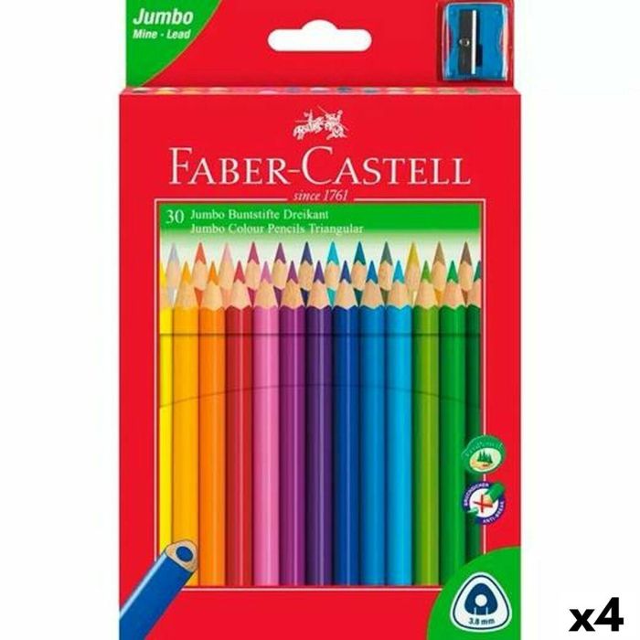Lápices de colores Faber-Castell Multicolor 4 Piezas Lápices de colores Faber-Castell Multicolor 4 Piezas