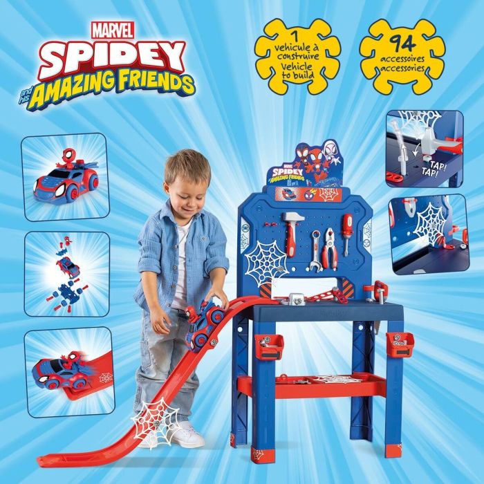 Smoby SMO3032163607427 Banco de trabajo Spidey a partir de 3 años 11