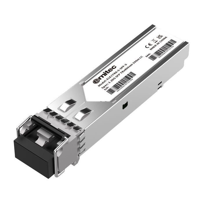 Ernitec Small Form Factor Pluggable (SFP) transceiver data link up to 550m in 50/125um multi mode fiber Ernitec Small Form Factor Pluggable (SFP) transceiver data link up to 550m in 50/125um multi mode fiber