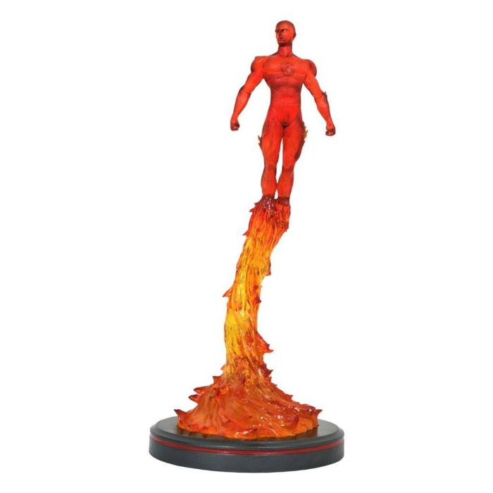 Diamond Select Toys Figura Marvel Premier La Antorcha Humana de los 4F, estatua de resina 35.5 cm