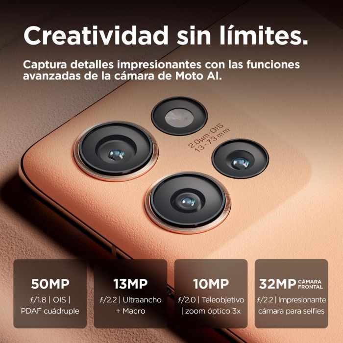 Smartphone Motorola Edge 50 12 GB RAM 512 GB 6,67" Melocotón 4 Smartphone Motorola Edge 50 12 GB RAM 512 GB 6,67" Melocotón 4