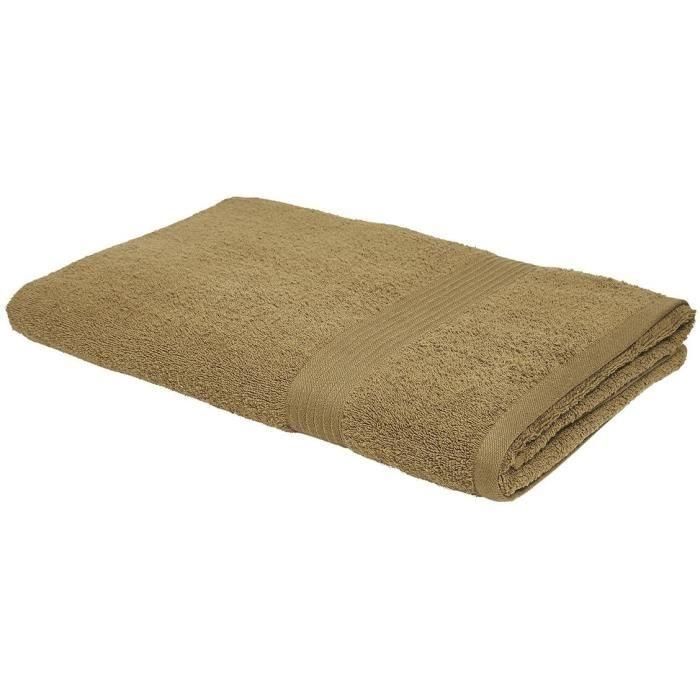 TODAY Essential - Maxi sábana de baño 90x150 cm 100% Algodón color bronce TODAY Essential - Maxi sábana de baño 90x150 cm 100% Algodón color bronce
