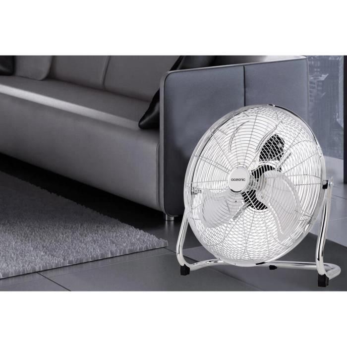OCEANIC Ventilador de piso industrial - Ventilador de aire de 70 W - 3 velocidades - Diámetro 35 cm 4 OCEANIC Ventilador de piso industrial - Ventilador de aire de 70 W - 3 velocidades - Diámetro 35 cm 4