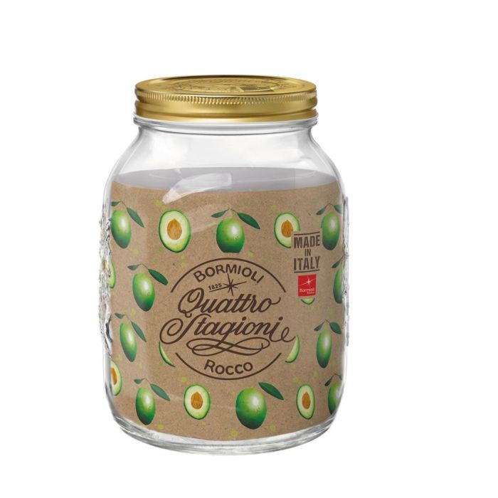 Bormioli Rocco Tarro Conserva Vidrio Quattro Stagioni 300 cL, con Tapa de Rosca, Fabricado en Italia, Apto Lavavajillas, 6 Unidades 1 Bormioli Rocco Tarro Conserva Vidrio Quattro Stagioni 300 cL, con Tapa de Rosca, Fabricado en Italia, Apto Lavavajillas, 6 Unidades 1
