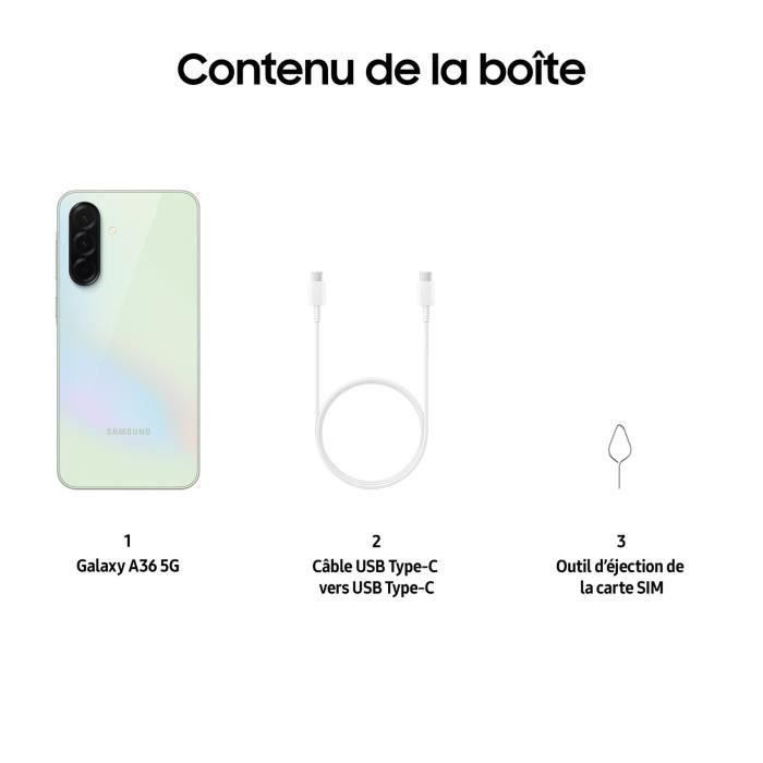 Teléfono inteligente Samsung Galaxy A36 6.7 5G Nano SIM 128 GB Lima 4 Teléfono inteligente Samsung Galaxy A36 6.7 5G Nano SIM 128 GB Lima 4