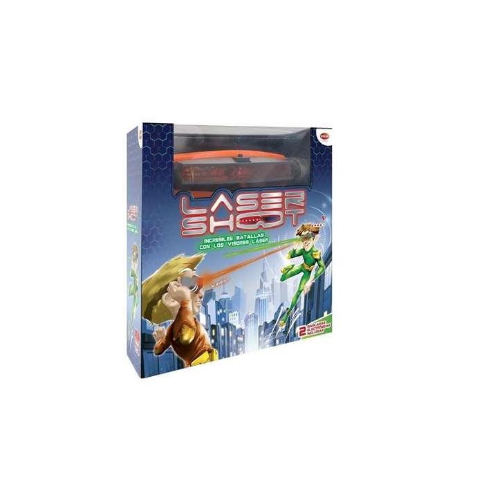 Bizak 64170002 Lasershoot Batalla Visión Láser, set 2 jugadores con máscara y 8m alcance