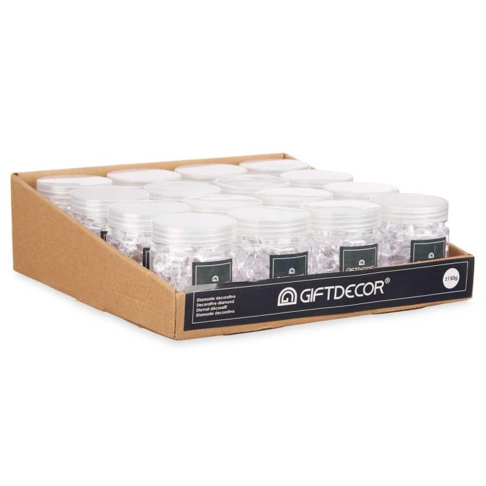 Bote Diamante Transparente Giftdecor 150g 6.5x8x6.5cm (32 Unidades) 2