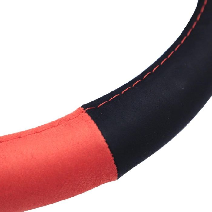 Momo MOMLSWC0EAMRB Funda Volante Easy Microfibra Rojo-Negro 38-39 cm 1 Momo MOMLSWC0EAMRB Funda Volante Easy Microfibra Rojo-Negro 38-39 cm 1