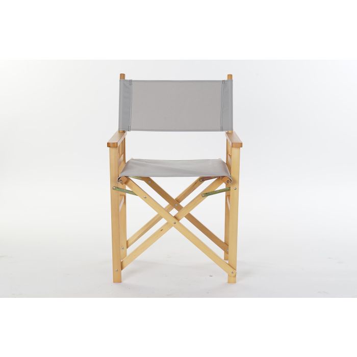 Silla de Jardín DKD Home Decor Gris Natural Pino 56 x 48 x 87 cm (56 x 48 x 87 cm) 3