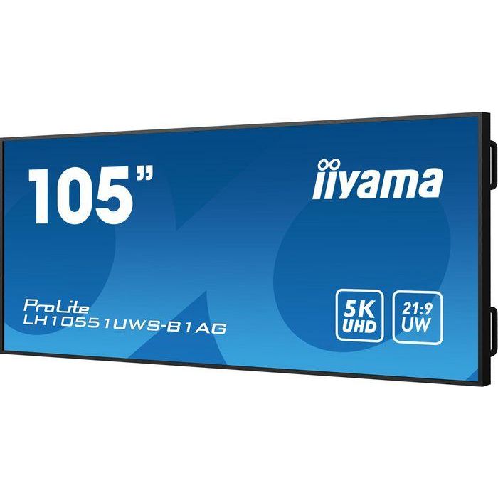 Iiyama LH10551UWS-B1AG Monitor Profesional 105" 5K UW 5120x2160 IPS 24/7 Uso Horizontal y Vertical 8ms 500cd 21:9 HDMI DP USB-C 5