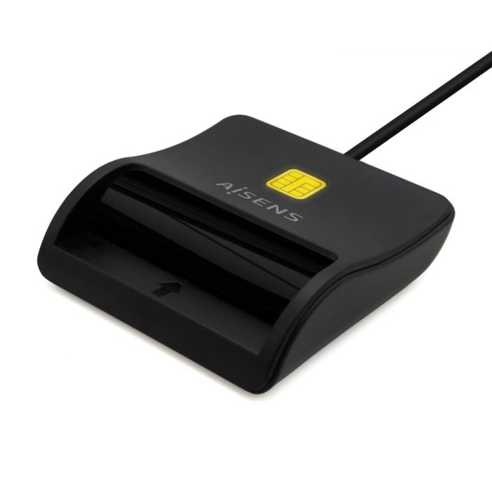 Aisens Lector De Tarjetas Inteligente Dni, Usb-C, Negro