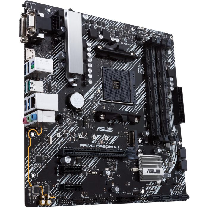 ASUS PRIME B450M-A II Placa Base micro ATX AMD AM4 Ryzen, DDR4 hasta 128GB, HDMI, DVI-D, VGA 5