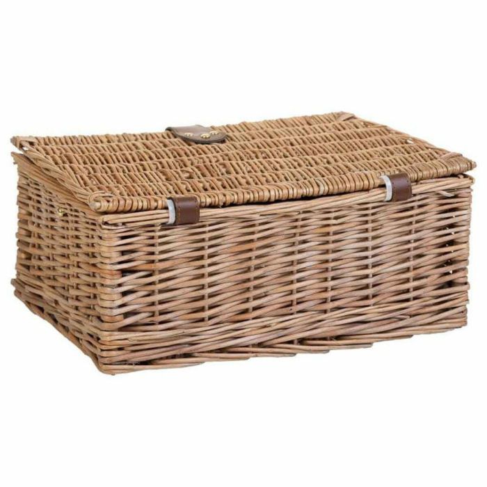 Cesta de Picnic Alexandra House Living Gris Natural Mimbre 5