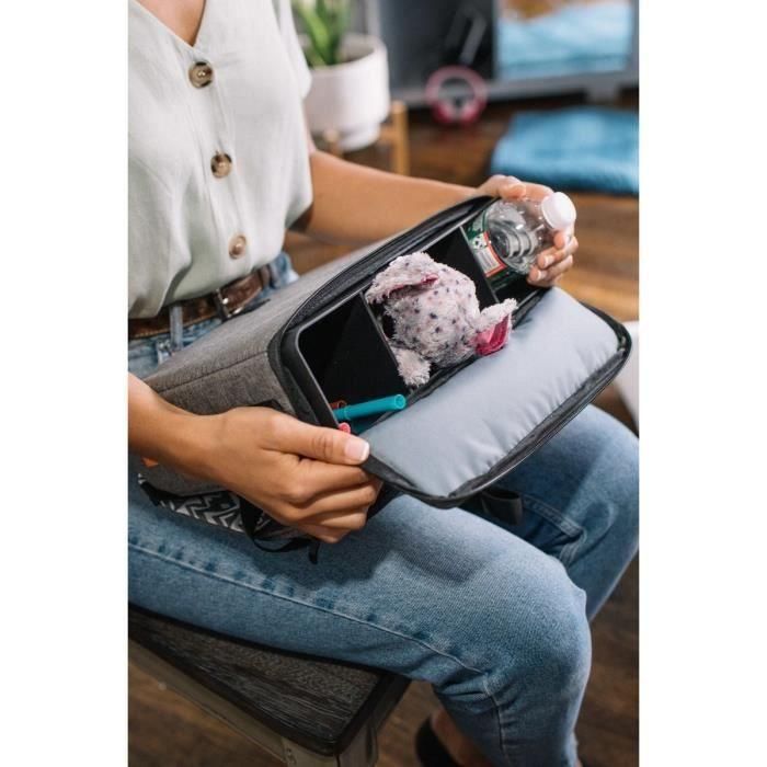 Asiento elevador portátil para comer DREAMBABY - Listo para llevar - Hojas - Azul 4 Asiento elevador portátil para comer DREAMBABY - Listo para llevar - Hojas - Azul 4