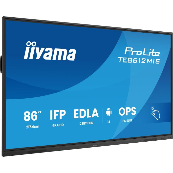 IIYAMA TE8612MIS Panel Táctil Interactivo 86" (217cm) IPS 4K UHD Multi-Touch VGA/HDMI/USB-C Android 14 0 IIYAMA TE8612MIS Panel Táctil Interactivo 86" (217cm) IPS 4K UHD Multi-Touch VGA/HDMI/USB-C Android 14 0