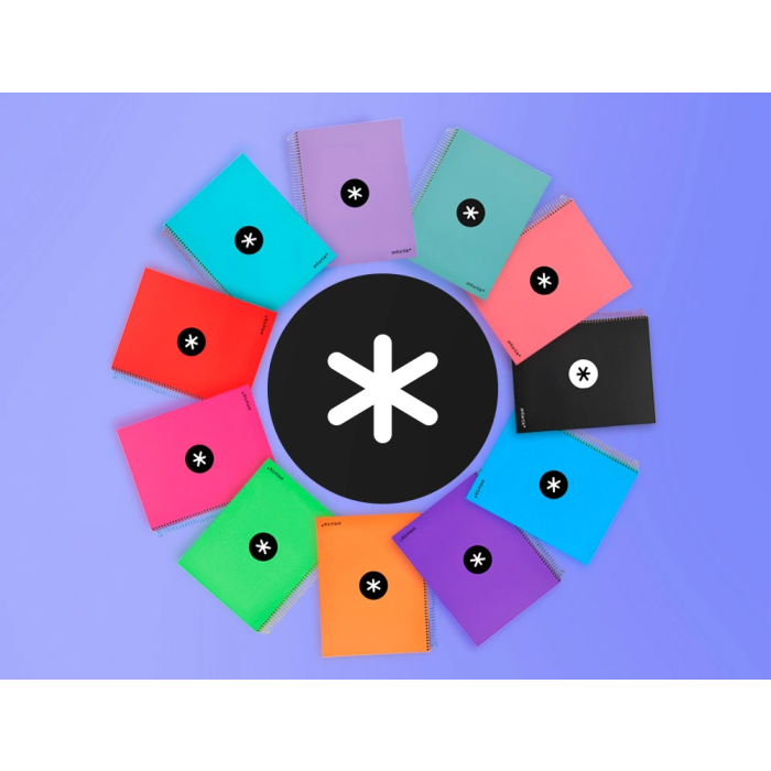 Antartik Cuaderno Espiral A4 Micro Tapa Forrada 120 Hojas 90 gr Impresión Horizontal 1